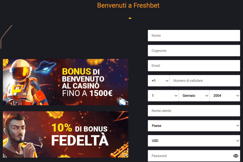 Freshbet Casino Spiltilbud Freshbet Casino Spiltilbud