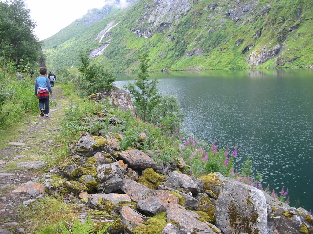 Long gorgeous hikes in Norway, this one near the port of Geiranger, are great for all ages. * Photo: Heidi Sarna